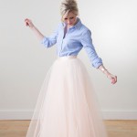 Blush tulle skirt space 46 boutique